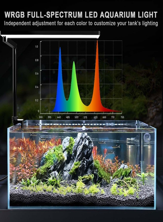 FZONE Solo Series Nano LED Aquarium Light, Full Spectrum and Dimmable, App-Controlled, for Freshwater and Planted Tanks - Image 2